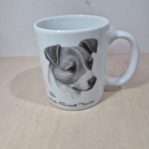 Rosalinde Porcelain Jack Russell Terrier Dog Portrait Coffee Mug USA